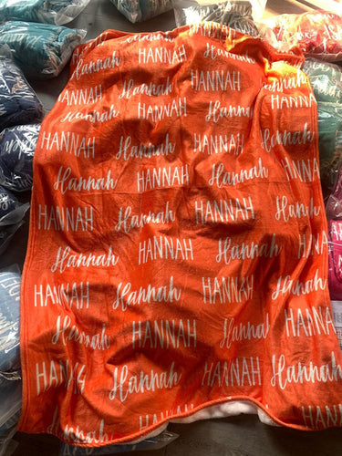 Personalized Name Blankets - 9/21