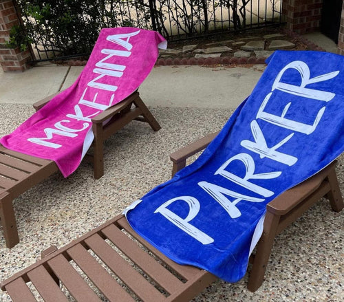 Personalized Beach Towels 5/18