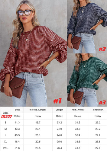 Long Sleeve Sweater D1227 12/8