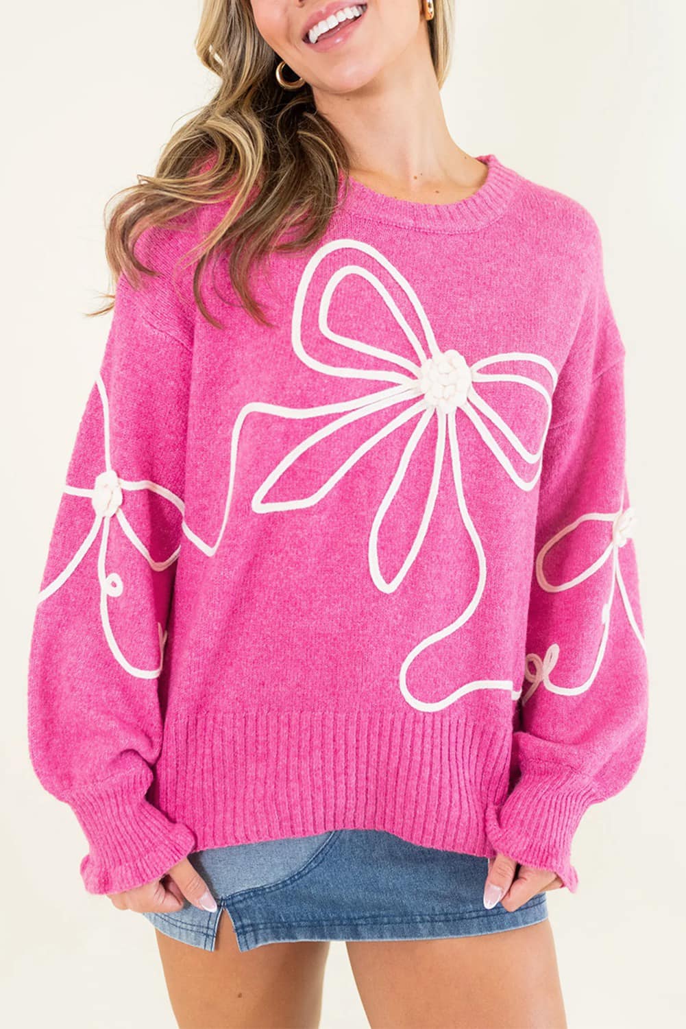 Pink Bow Sweater 12/8