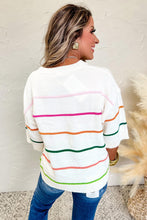 Stripes of Fun Half Sleeve Sweater 11/24