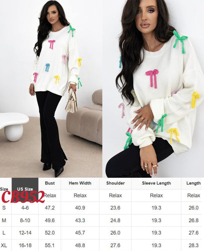 Colorful Bow Sweater 11/24