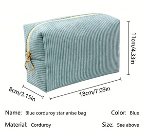 Corduroy Makeup Bags WEEKLY