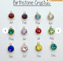 Personalized Birthstone Engraved Keychains WEEKLY