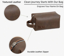 Personalized PU Leather Toiletry Bag WEEKLY