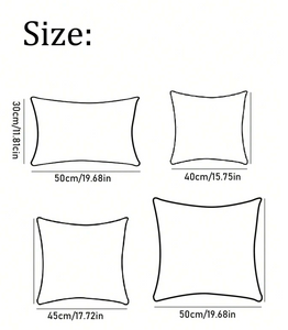 Blank White Polyester Pillow Covers WEEKLY