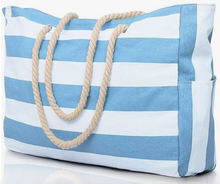 Canvas Stripe Tote Bags WEEKLY