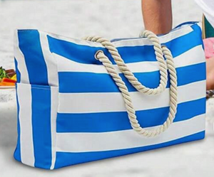 Canvas Stripe Tote Bags WEEKLY