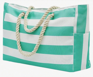 Canvas Stripe Tote Bags WEEKLY