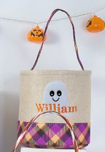 Plaid Halloween Buckets 9/14