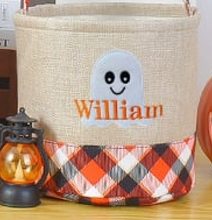 Plaid Halloween Buckets 9/14