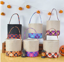 Plaid Halloween Buckets 9/14