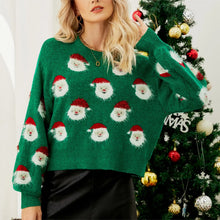 Santa Claus Face Fuzzy Sweater 9/7