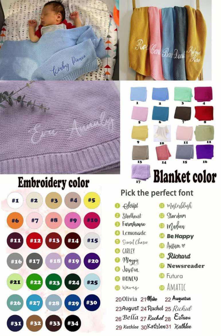 Knit Baby Blankets 9/21