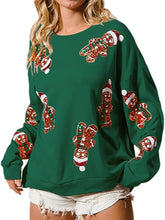 Gingerbread Man Sequin Sweatshirt 9/7